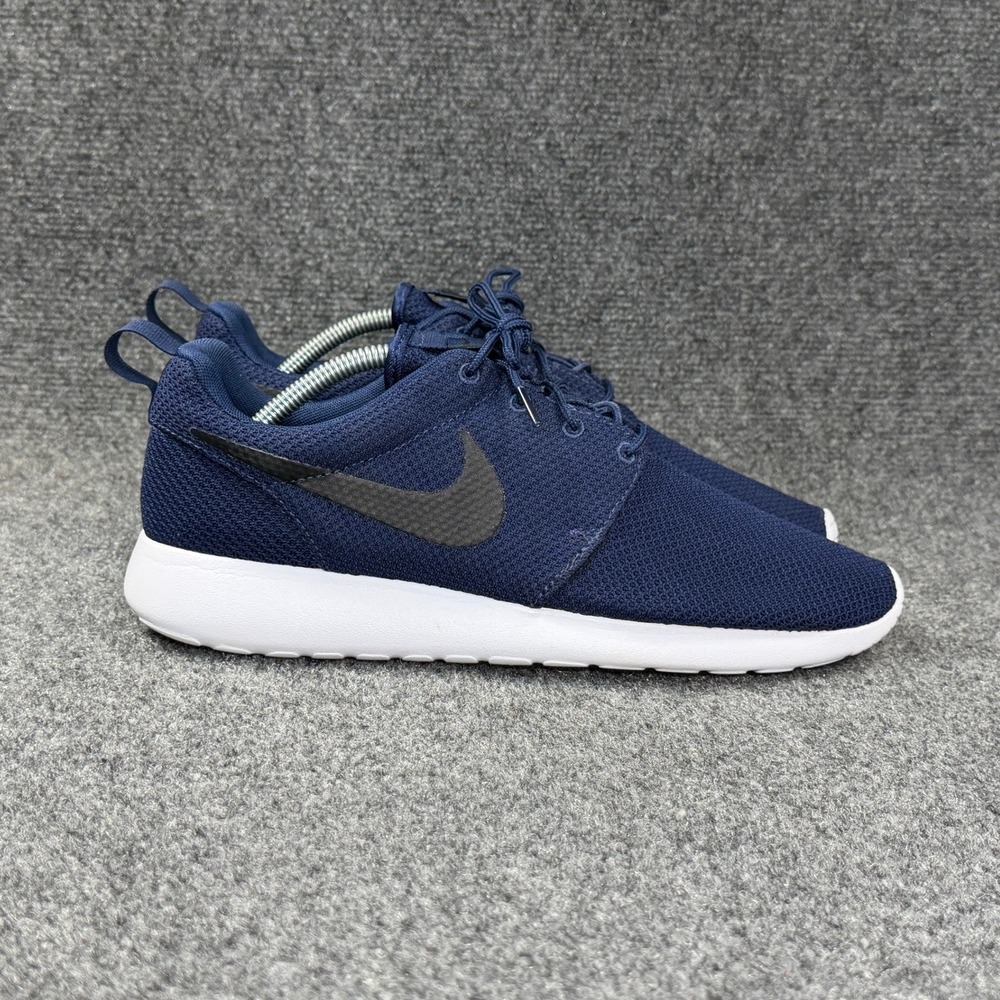 Nike Roshe Run Running Shoes Men's 10 Midnight Navy Athletic Training Sneakers